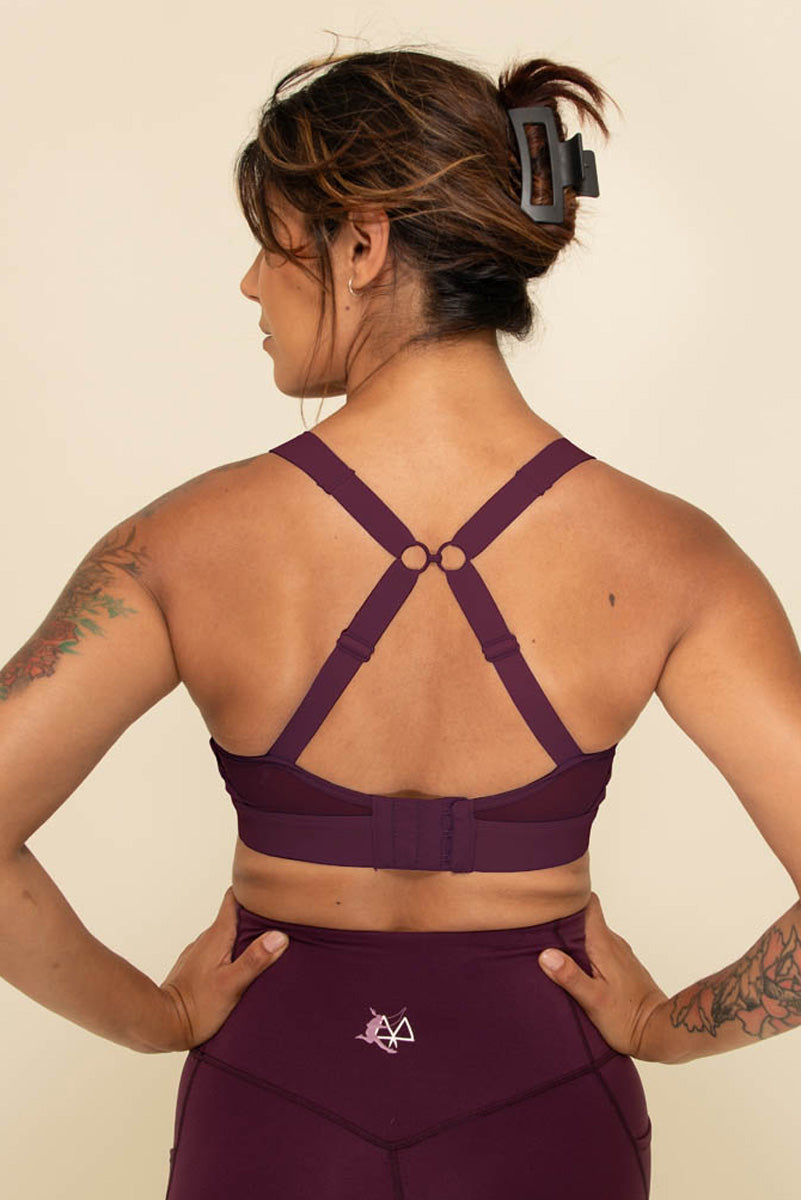 Maaree solidarity High Impact Sports Bra plum