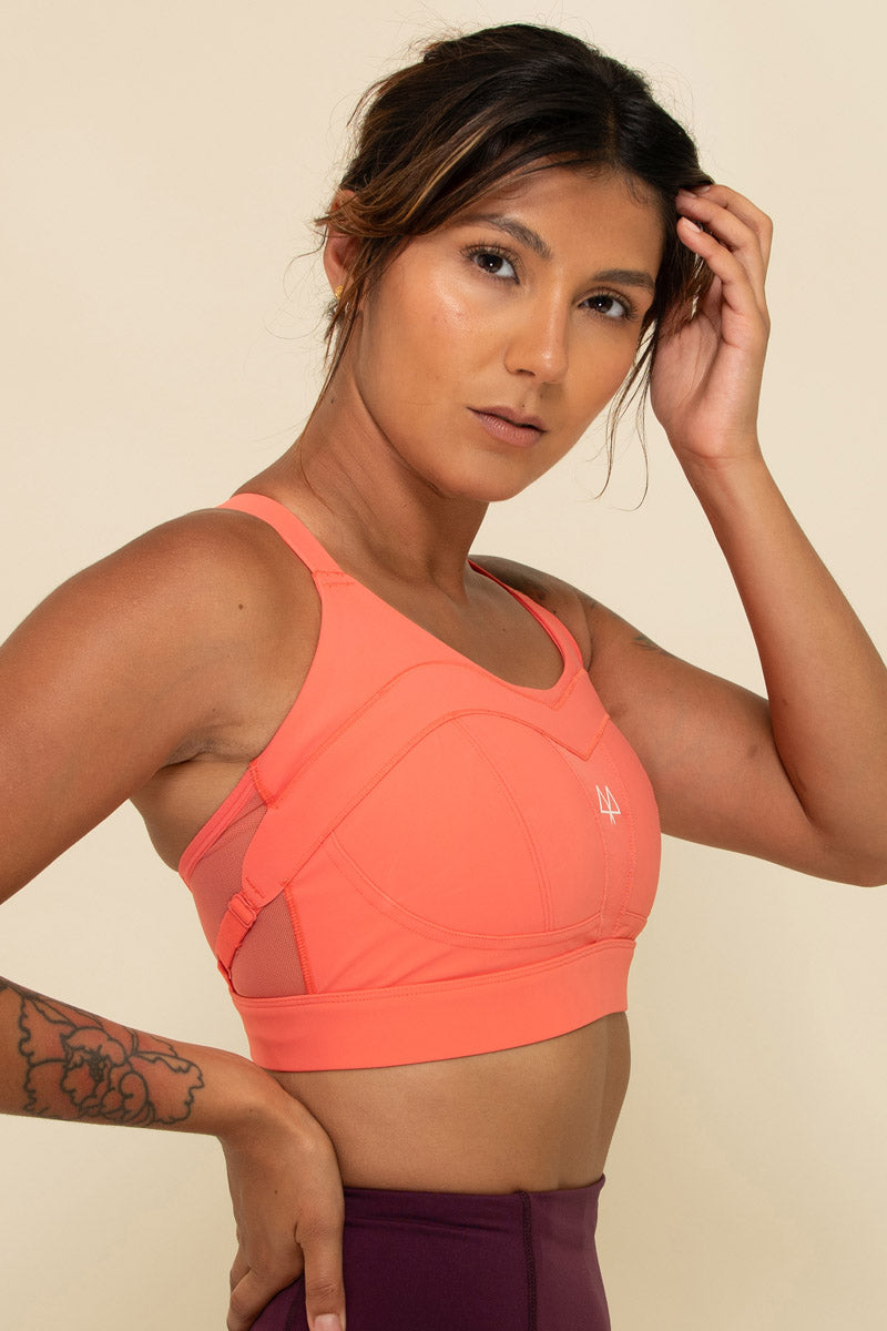 Maaree Solidarity sports bra coral