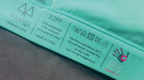 Maaree Solidarity bra Mint inside label