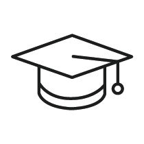 Maaree graduation hat education icon