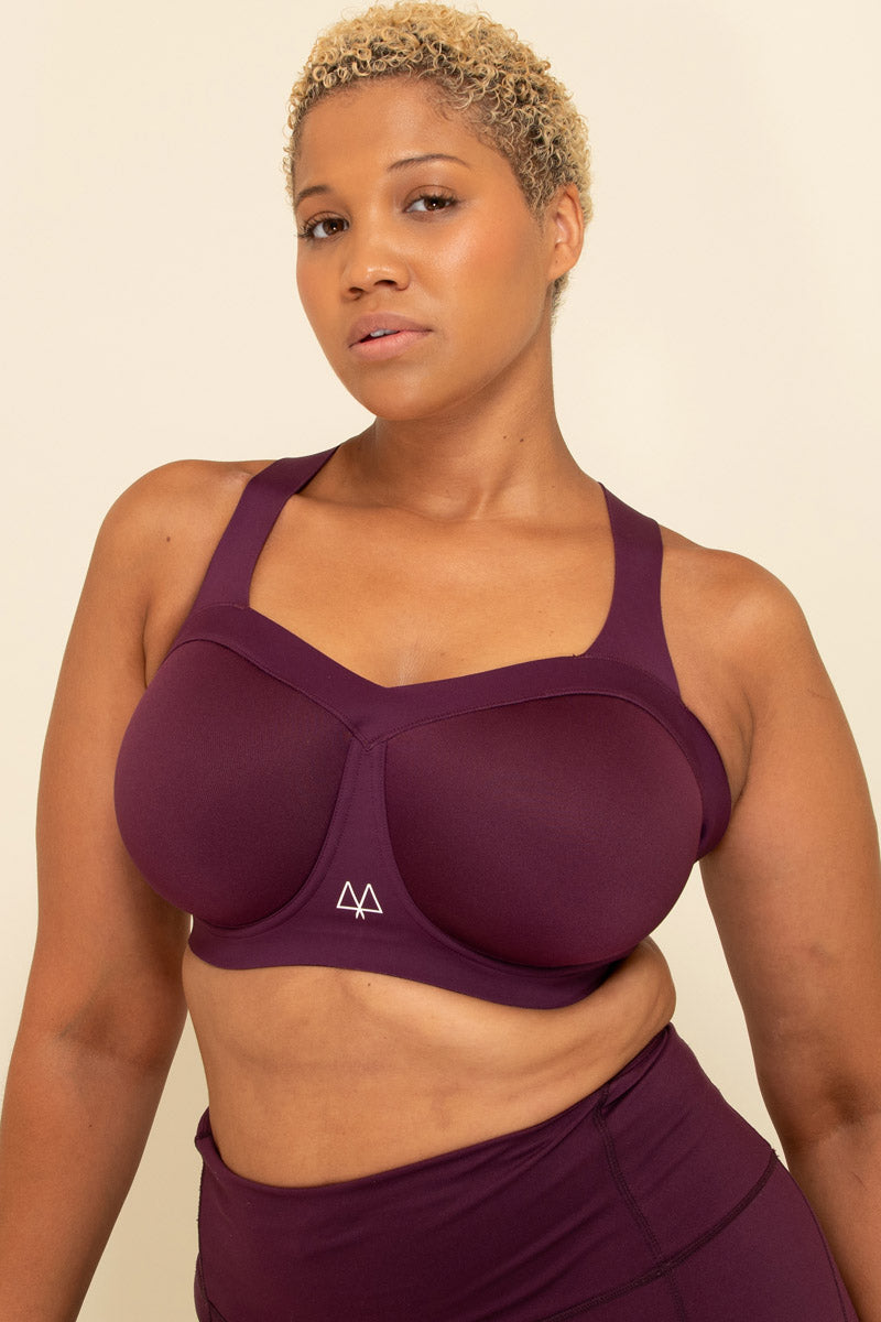 Battle Encapsulation Sports Bra in Plum MAAREE