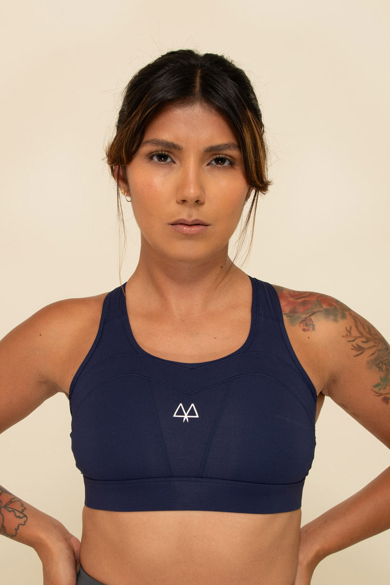 Maaree empower sports bra navy blue