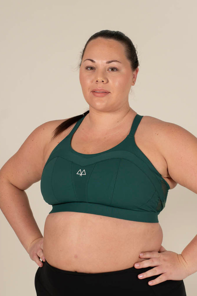 Maaree Solidarity high impact sports bra forest green