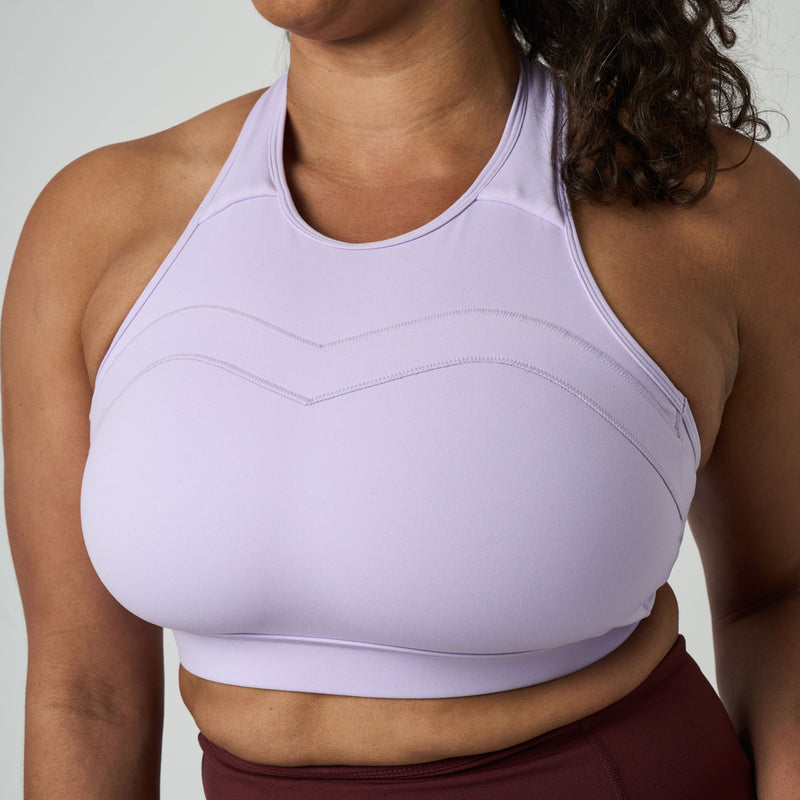 MAAREE Uplift crew neck sports bra in lilac