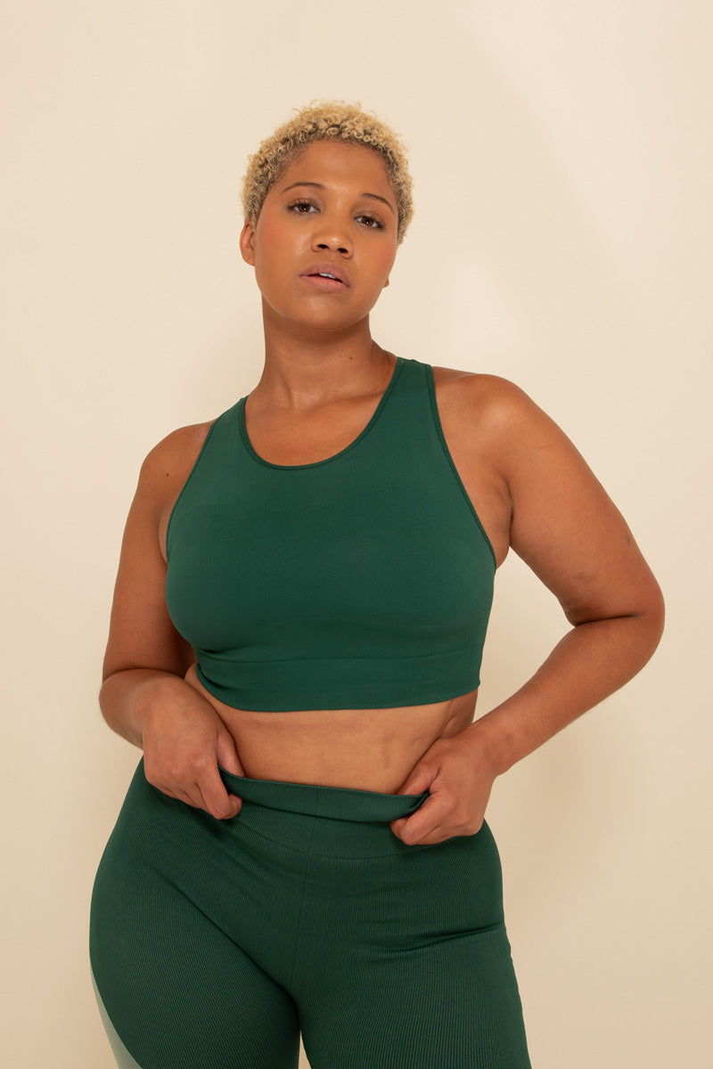 Maaree Supportive Seamless Sports Bra Green