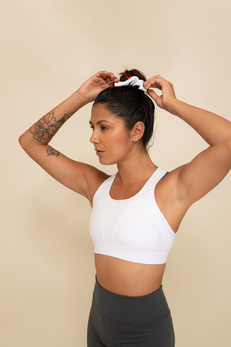 Maaree secret pocket scrunchie white